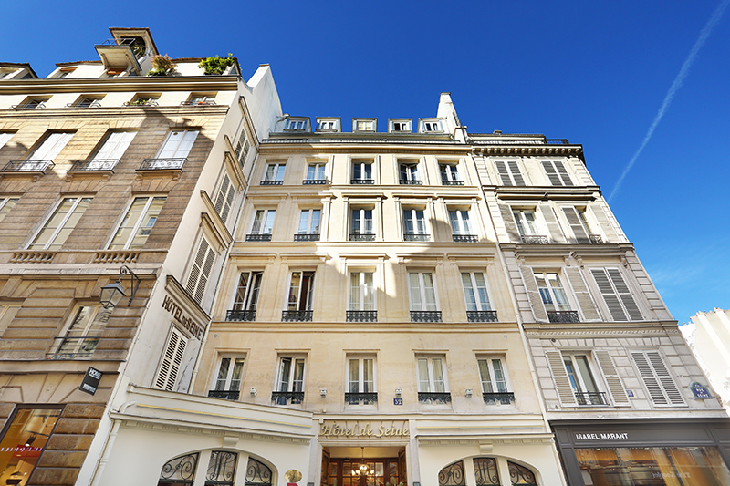 facade of the hotel de seine in Paris - Games